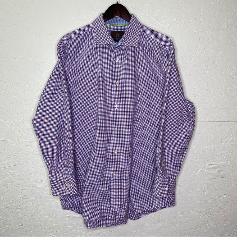 Tattersail Red White Blue check Shirt 17,32/33